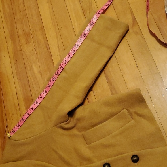 Reformation Scarlett Double Breast oversized coat. Wool blend. Yellow. Size XS. - Picture 15 of 15